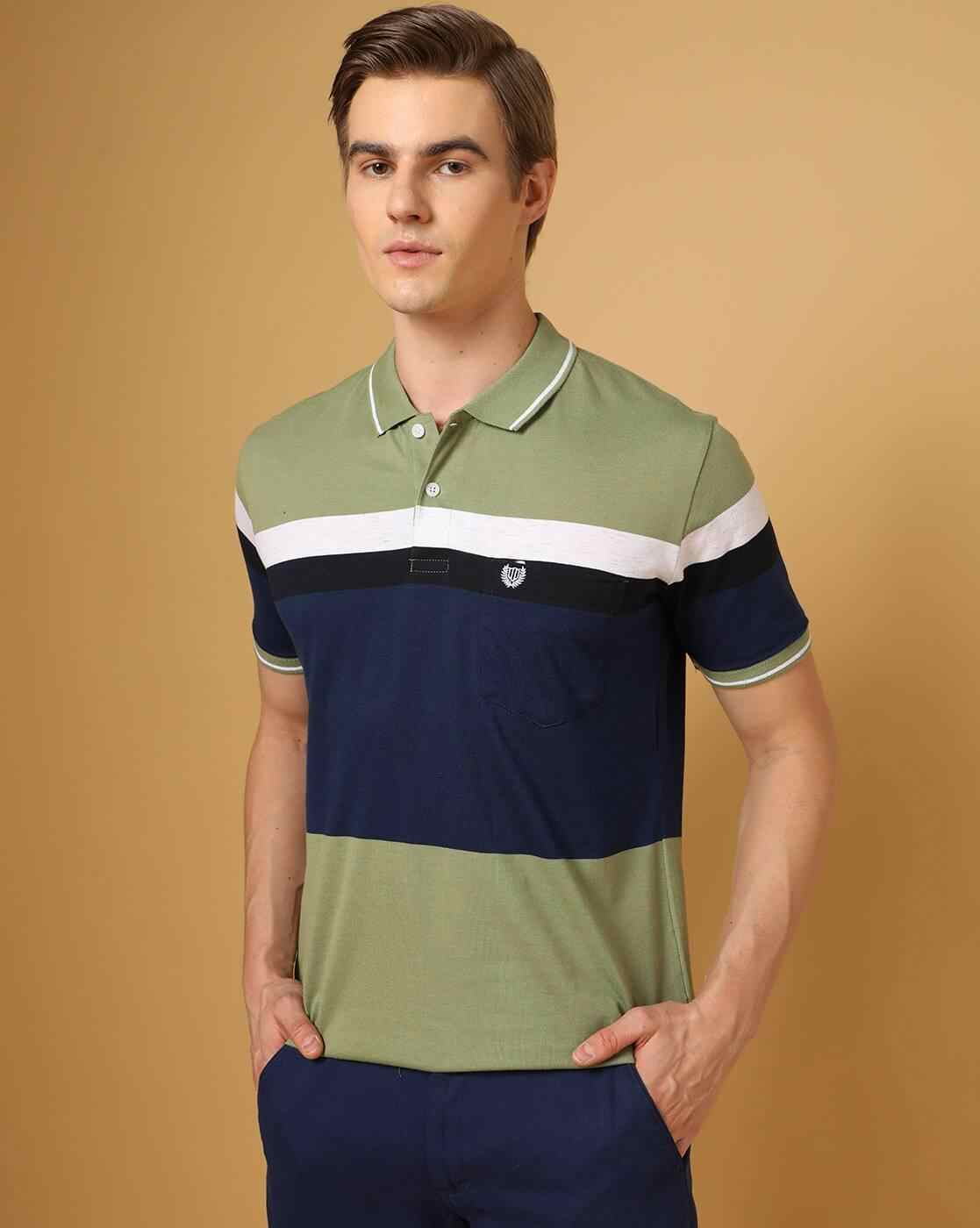 Regular Fit Colourblock Polo T-Shirt