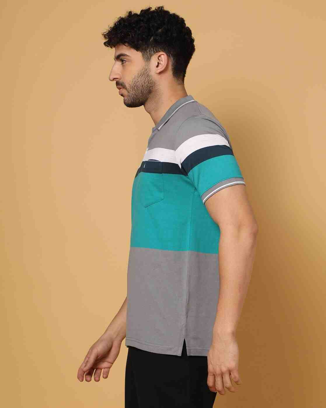 DUKE | Regular Fit Colourblock Polo T-Shirt|1