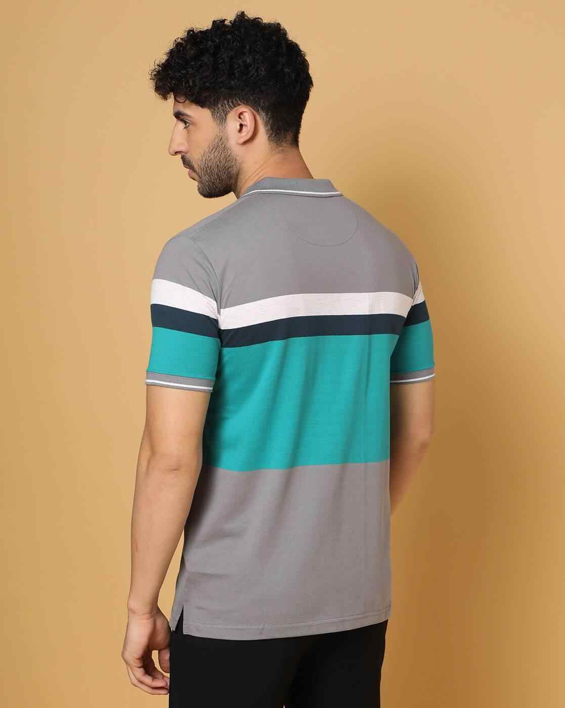 DUKE | Regular Fit Colourblock Polo T-Shirt|2