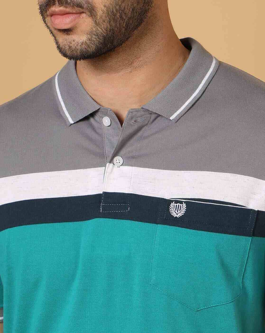 DUKE | Regular Fit Colourblock Polo T-Shirt|3