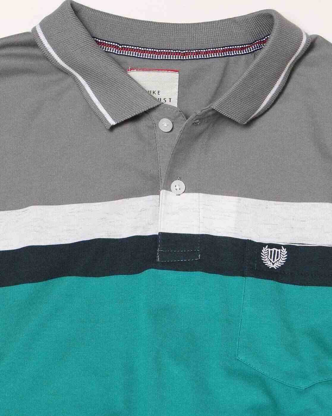 DUKE | Regular Fit Colourblock Polo T-Shirt|4