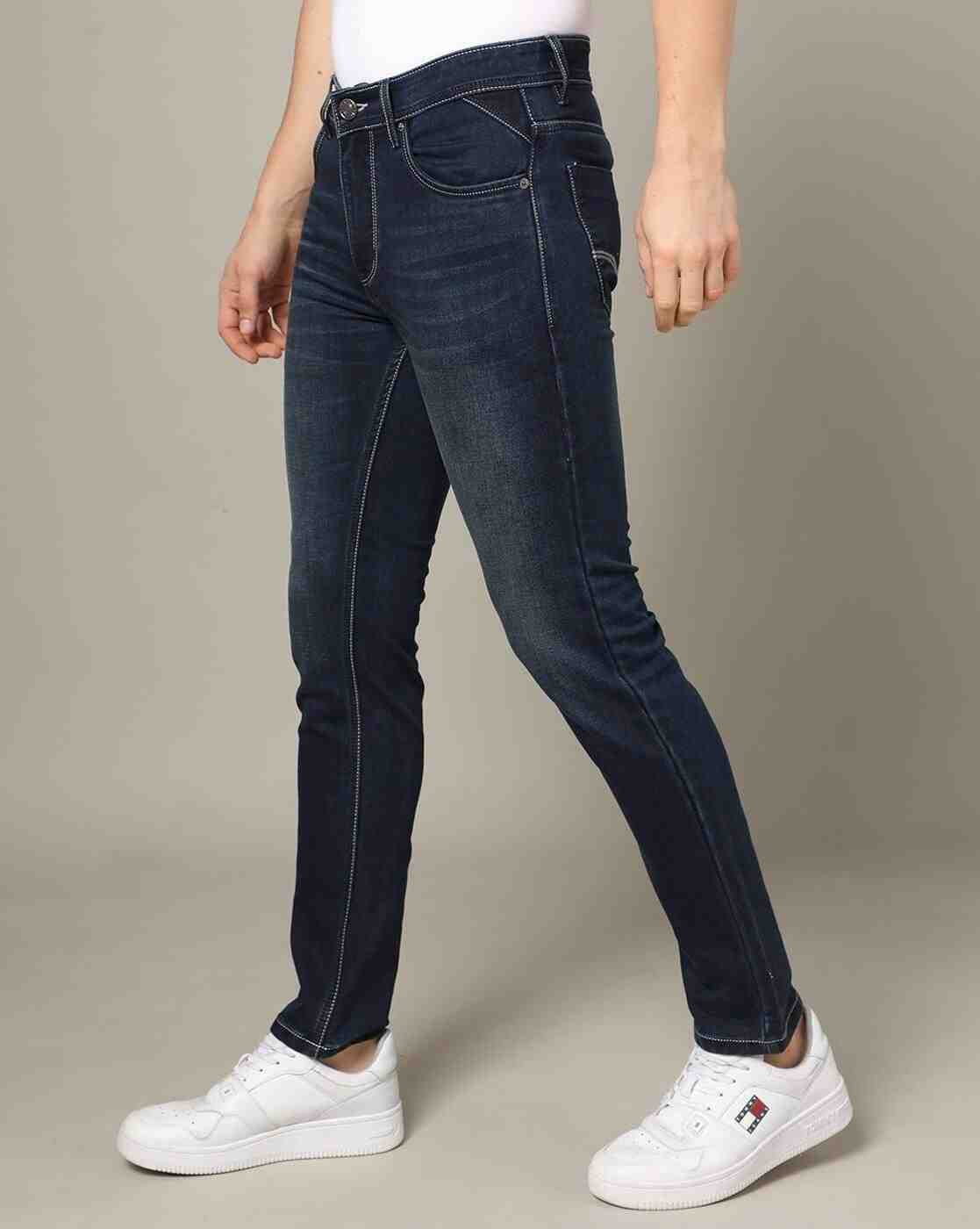 DUKE | Men Mid-Wash Slim Fit Jeans|1