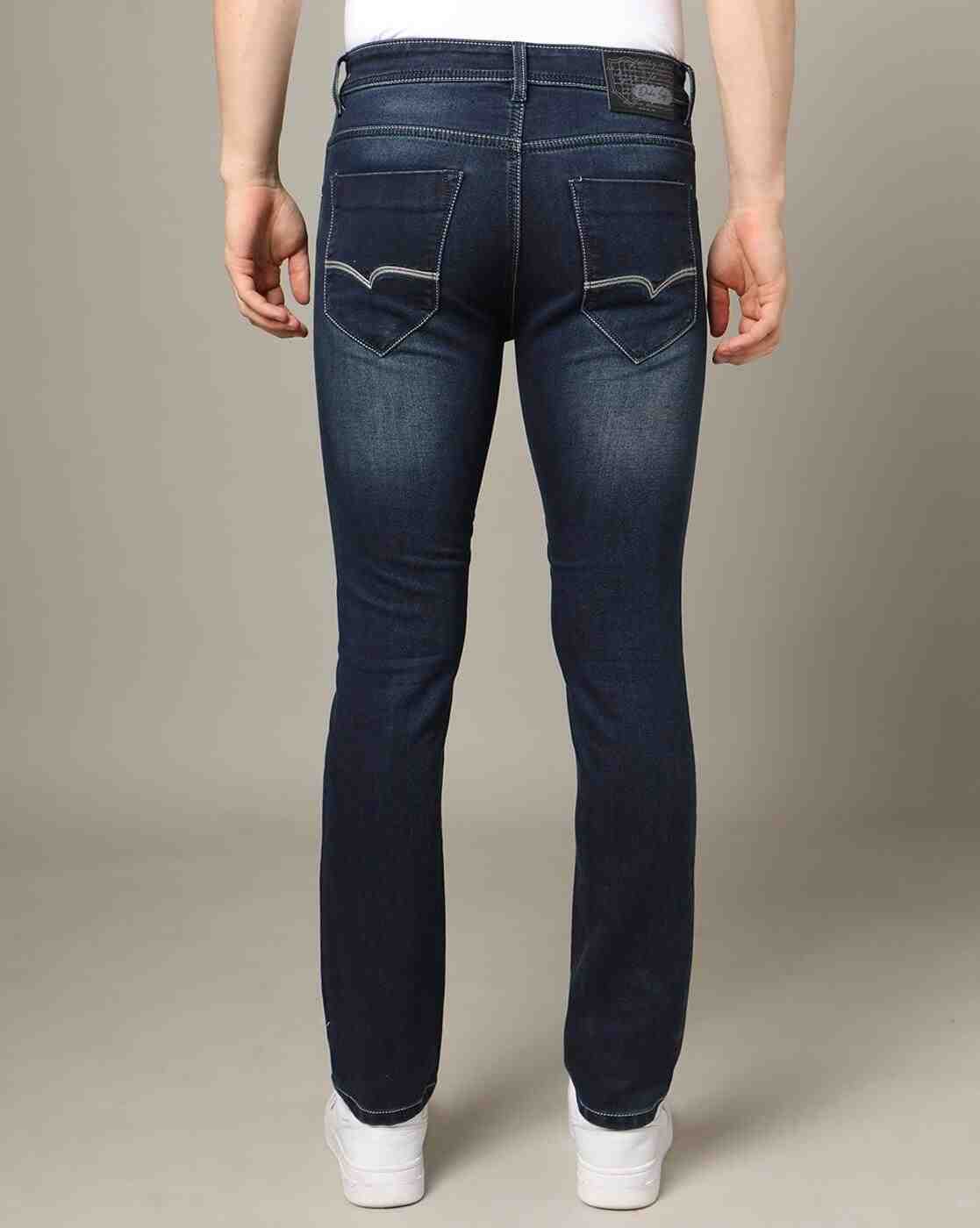 DUKE | Men Mid-Wash Slim Fit Jeans|2