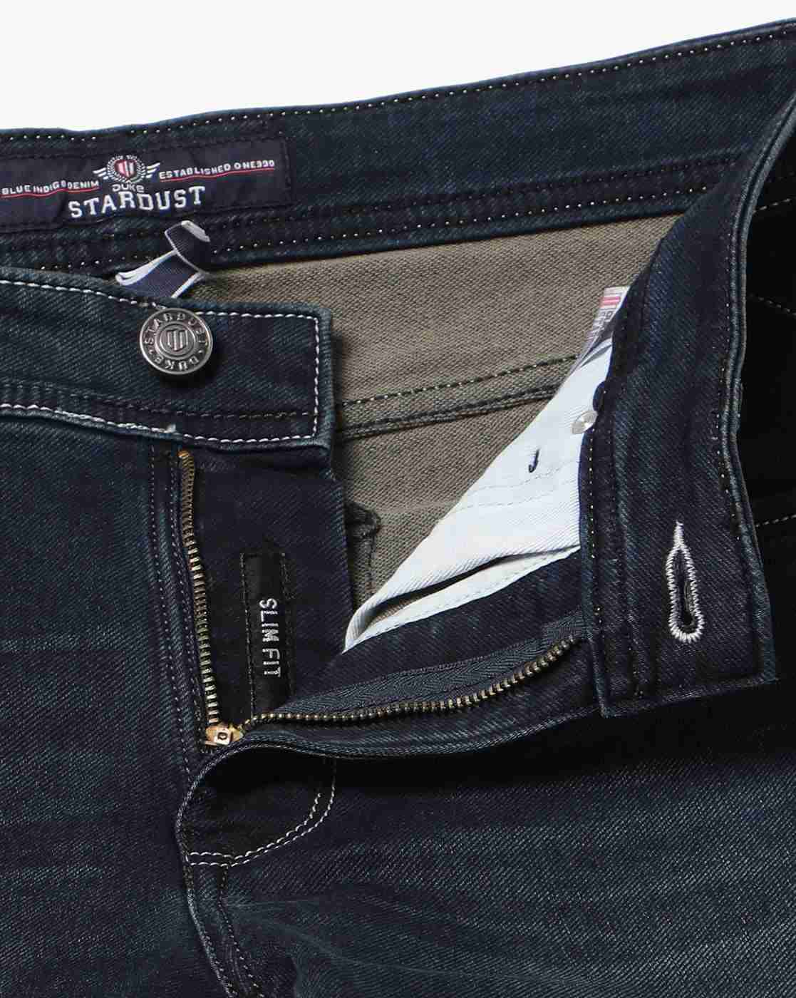 DUKE | Men Mid-Wash Slim Fit Jeans|4