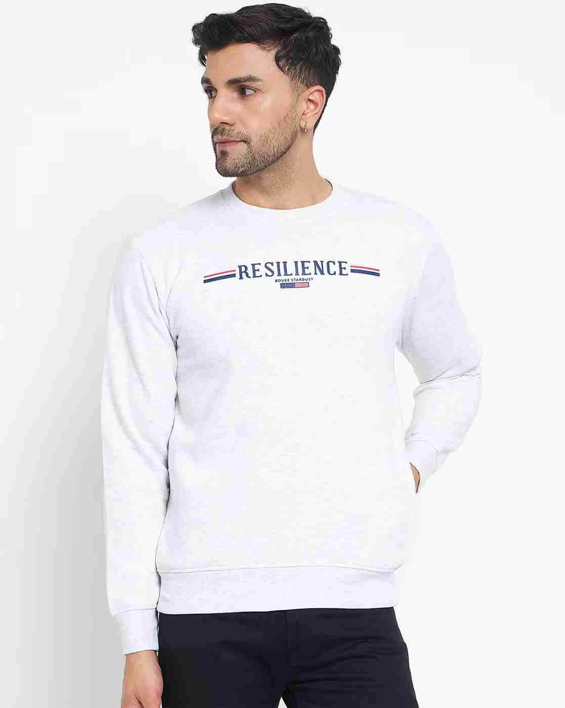 DUKE | Men Typographic Print Crew-Neck Sweatshirt|0
