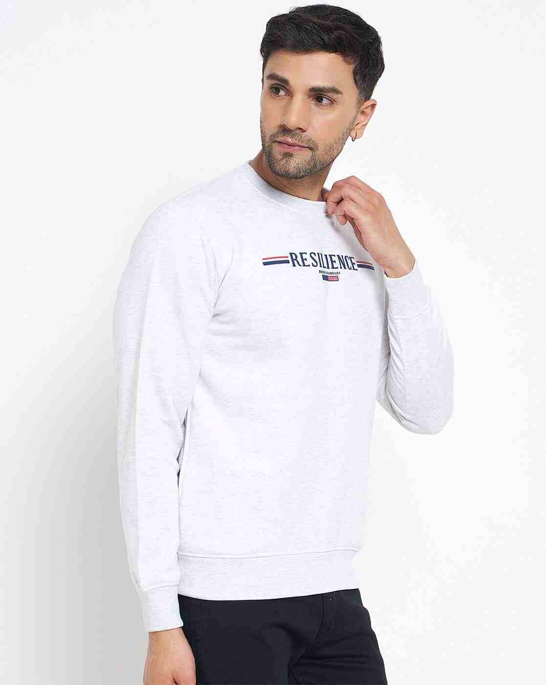 DUKE | Men Typographic Print Crew-Neck Sweatshirt|2