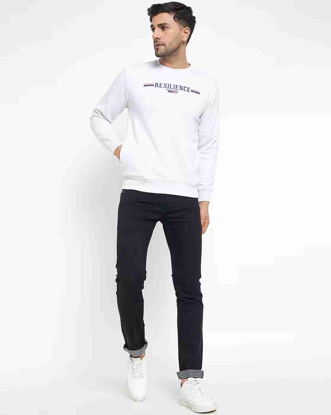 DUKE | Men Typographic Print Crew-Neck Sweatshirt|4