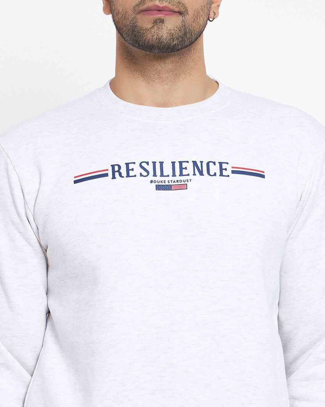 DUKE | Men Typographic Print Crew-Neck Sweatshirt|5