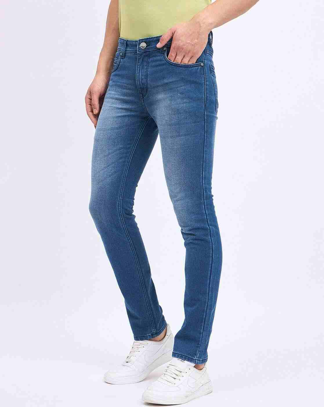 DUKE | Men Mid-Wash Slim Fit Jeans|1