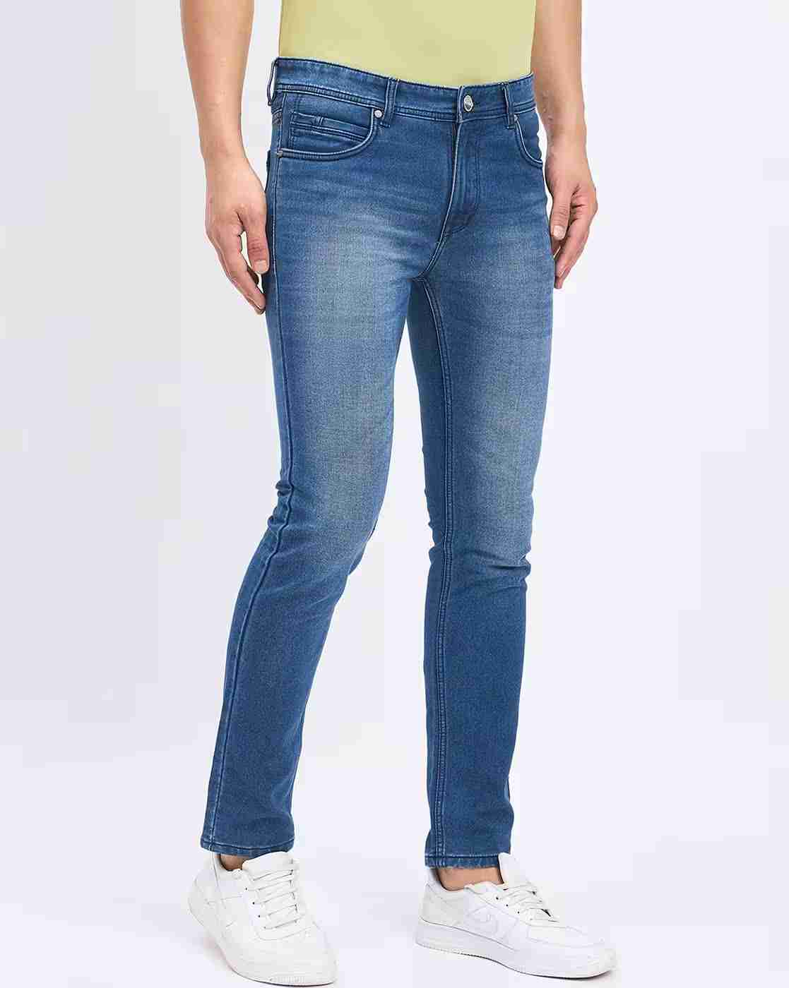 DUKE | Men Mid-Wash Slim Fit Jeans|2