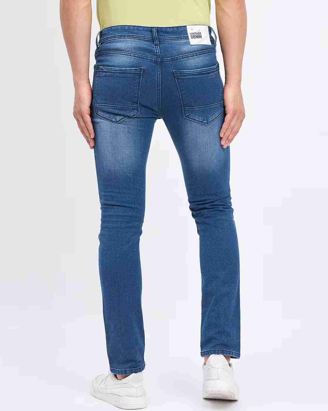 DUKE | Men Mid-Wash Slim Fit Jeans|3