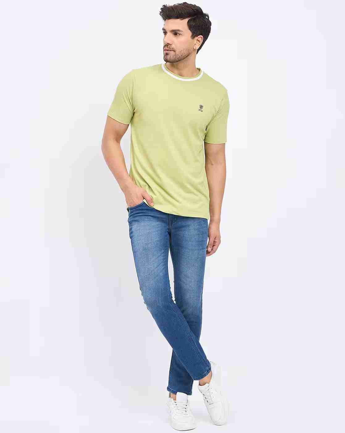 DUKE | Men Mid-Wash Slim Fit Jeans|4