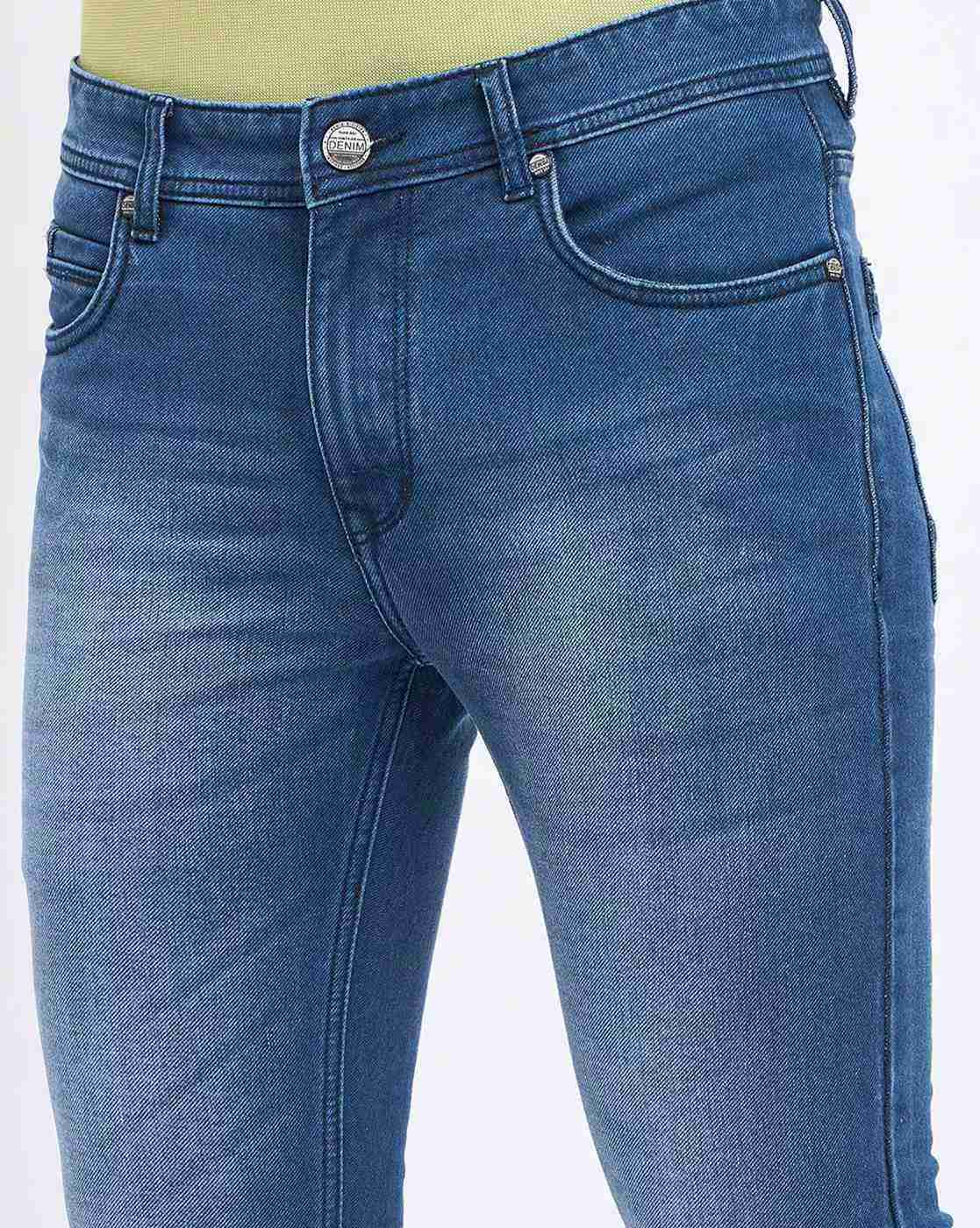 DUKE | Men Mid-Wash Slim Fit Jeans|5