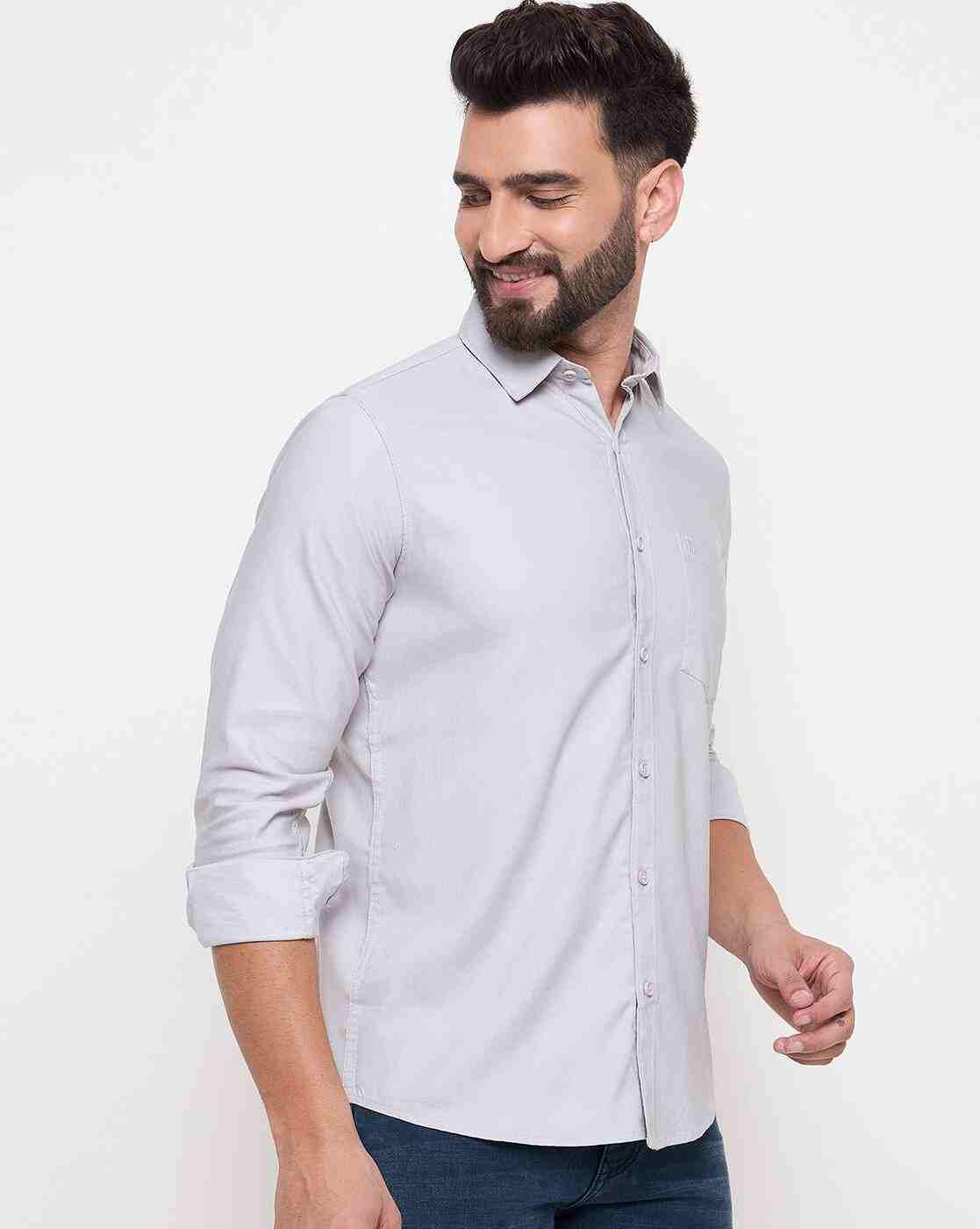 DUKE | Men Slim Fit Shirt with Patch Pocket