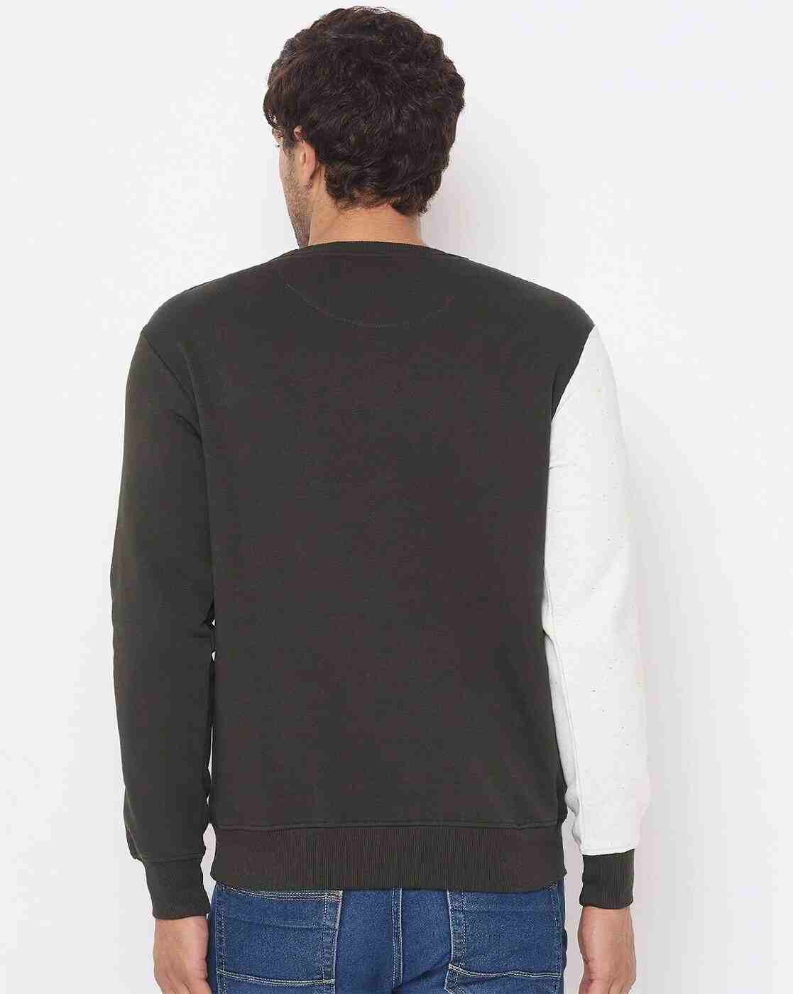 DUKE | Men Colourblock Regular Fit Crew-Neck Sweatshirt|3