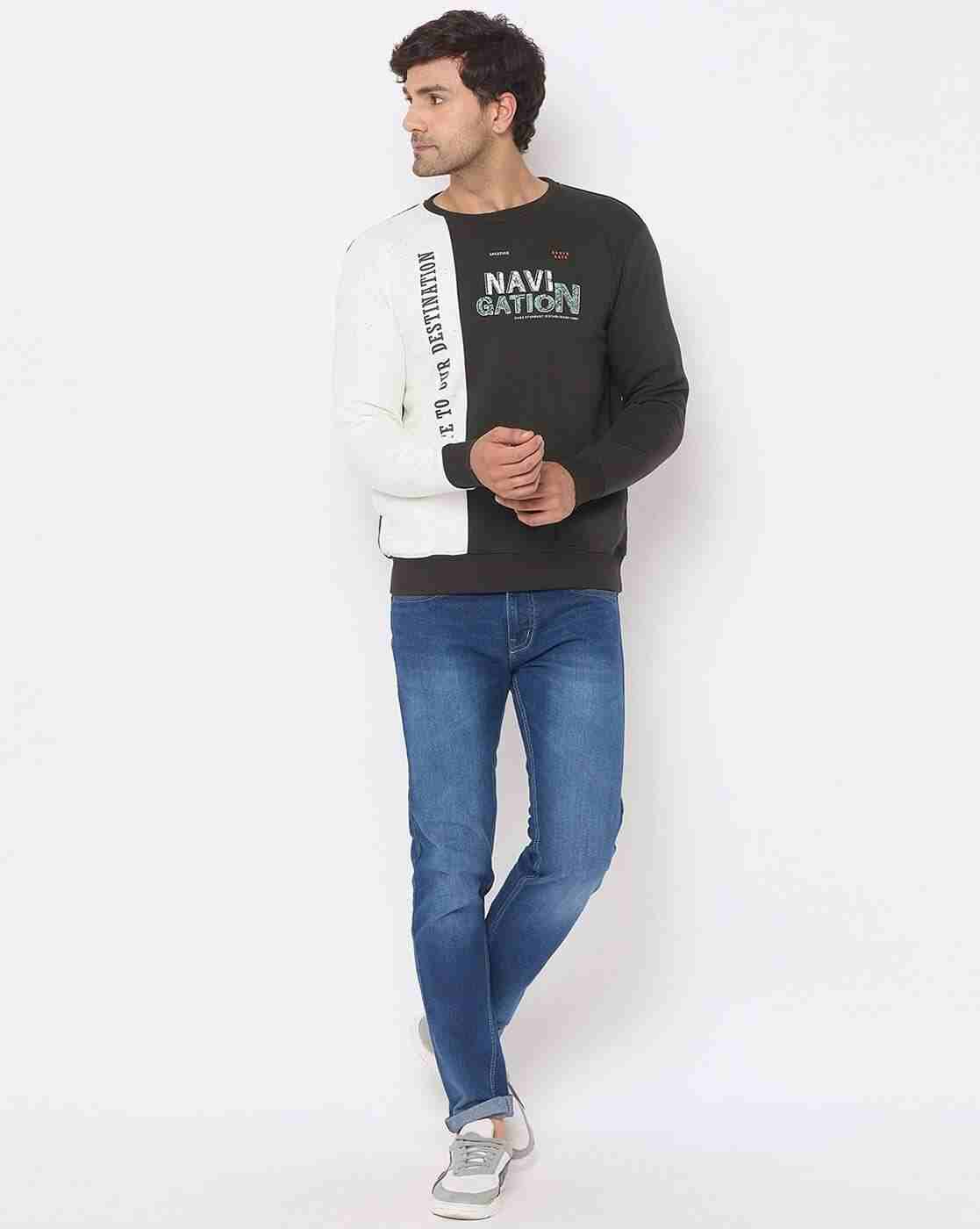 DUKE | Men Colourblock Regular Fit Crew-Neck Sweatshirt|5