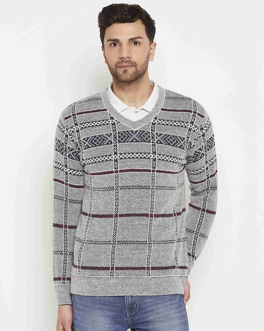 DUKE | Men Pattern Knit Regular Fit Sweater|0