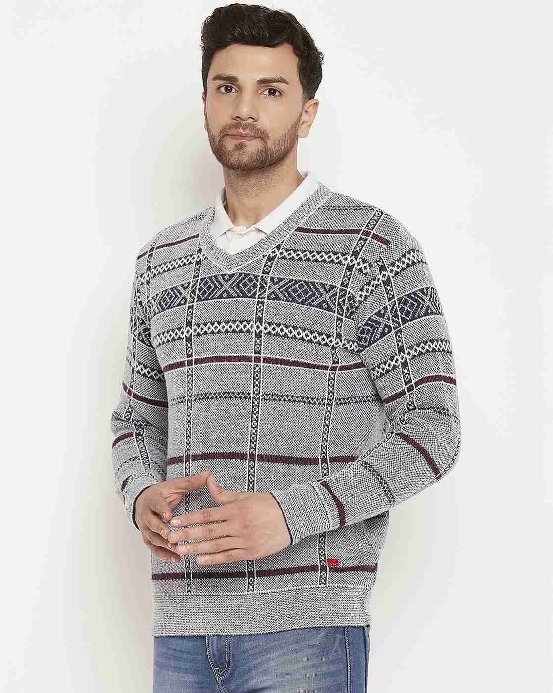 DUKE | Men Pattern Knit Regular Fit Sweater|1