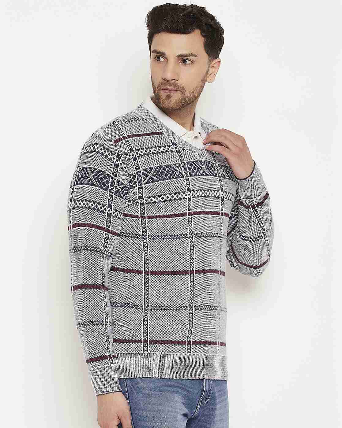 DUKE | Men Pattern Knit Regular Fit Sweater|2