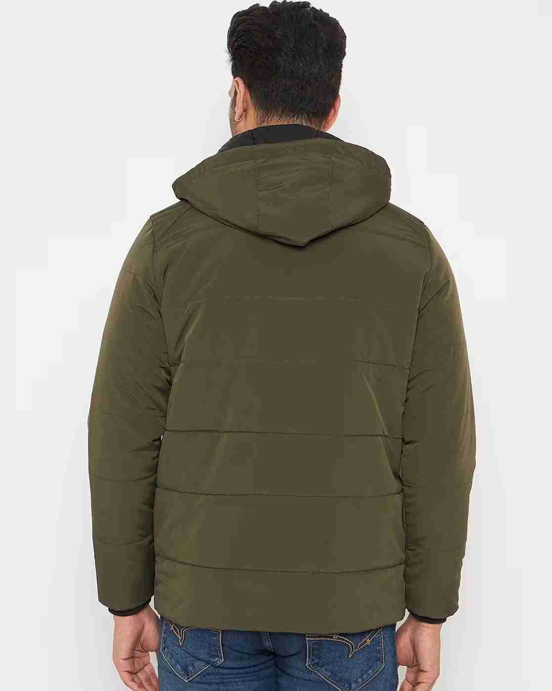 DUKE | Men Regular Fir Zip-Front Puffer Jacket with Detachable Hood|3