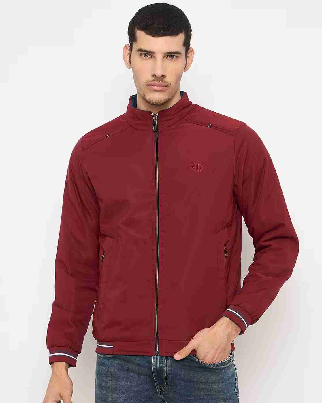 DUKE | Men Slim Fit Zip-Front Bomber Jacket|0