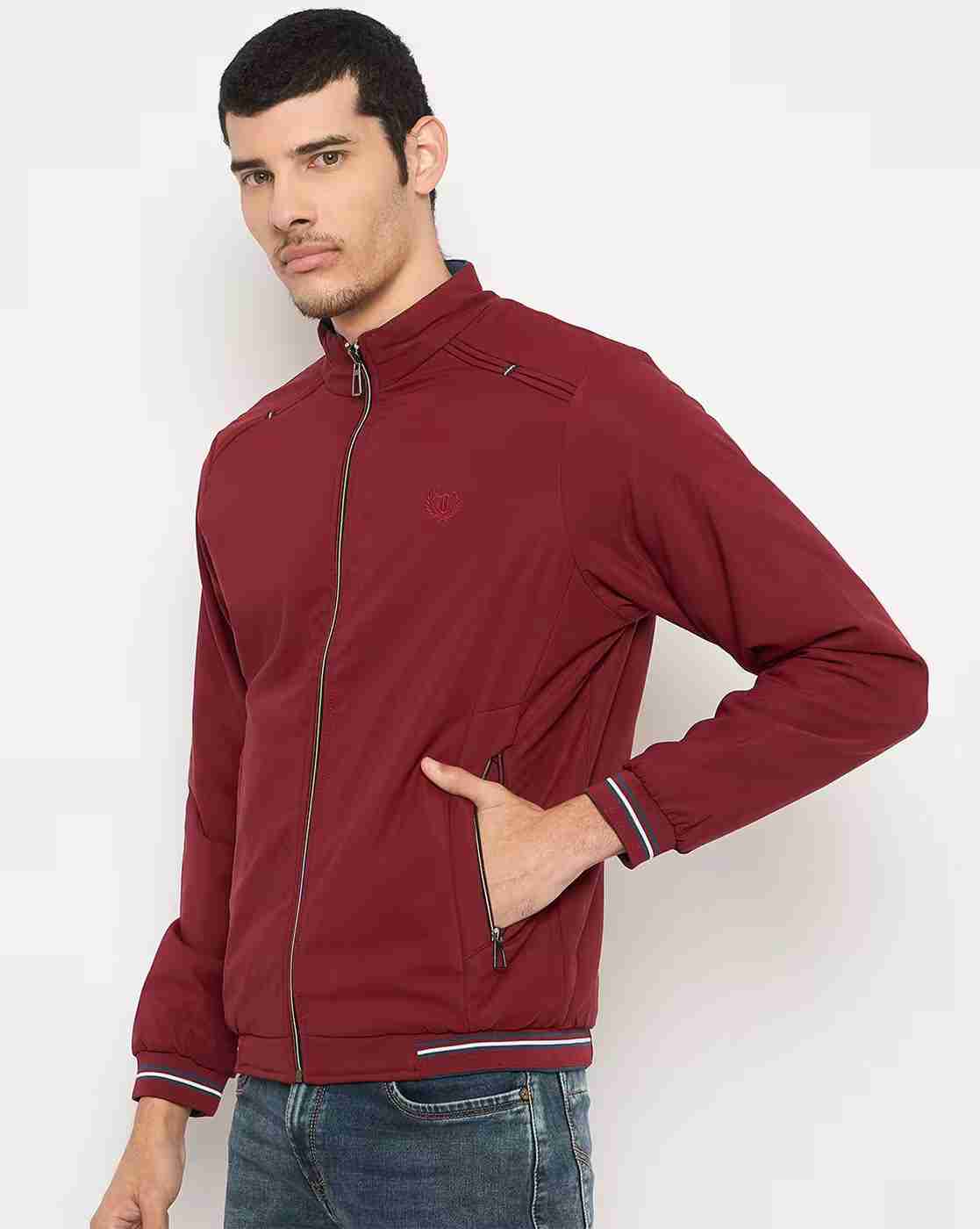 DUKE | Men Slim Fit Zip-Front Bomber Jacket|2