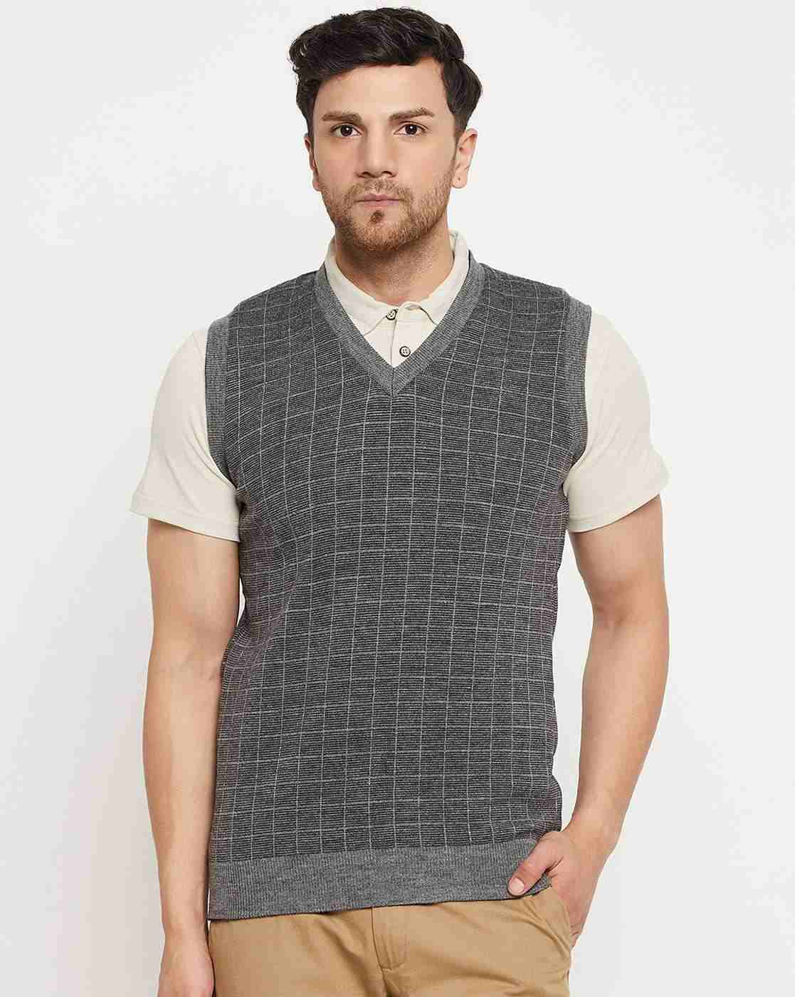 DUKE | Men Geometric Knit Regular Fit Pullover|1