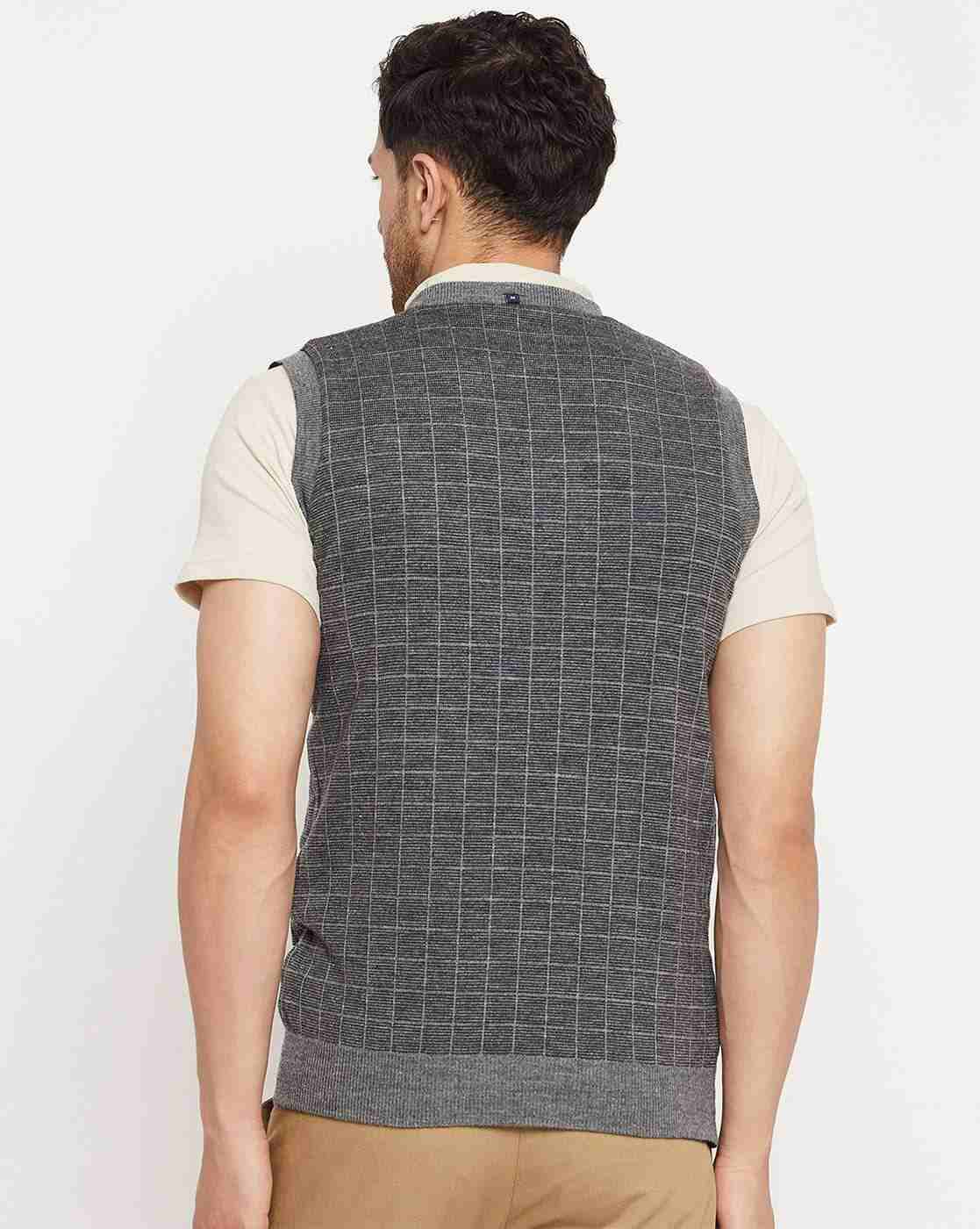 DUKE | Men Geometric Knit Regular Fit Pullover|5