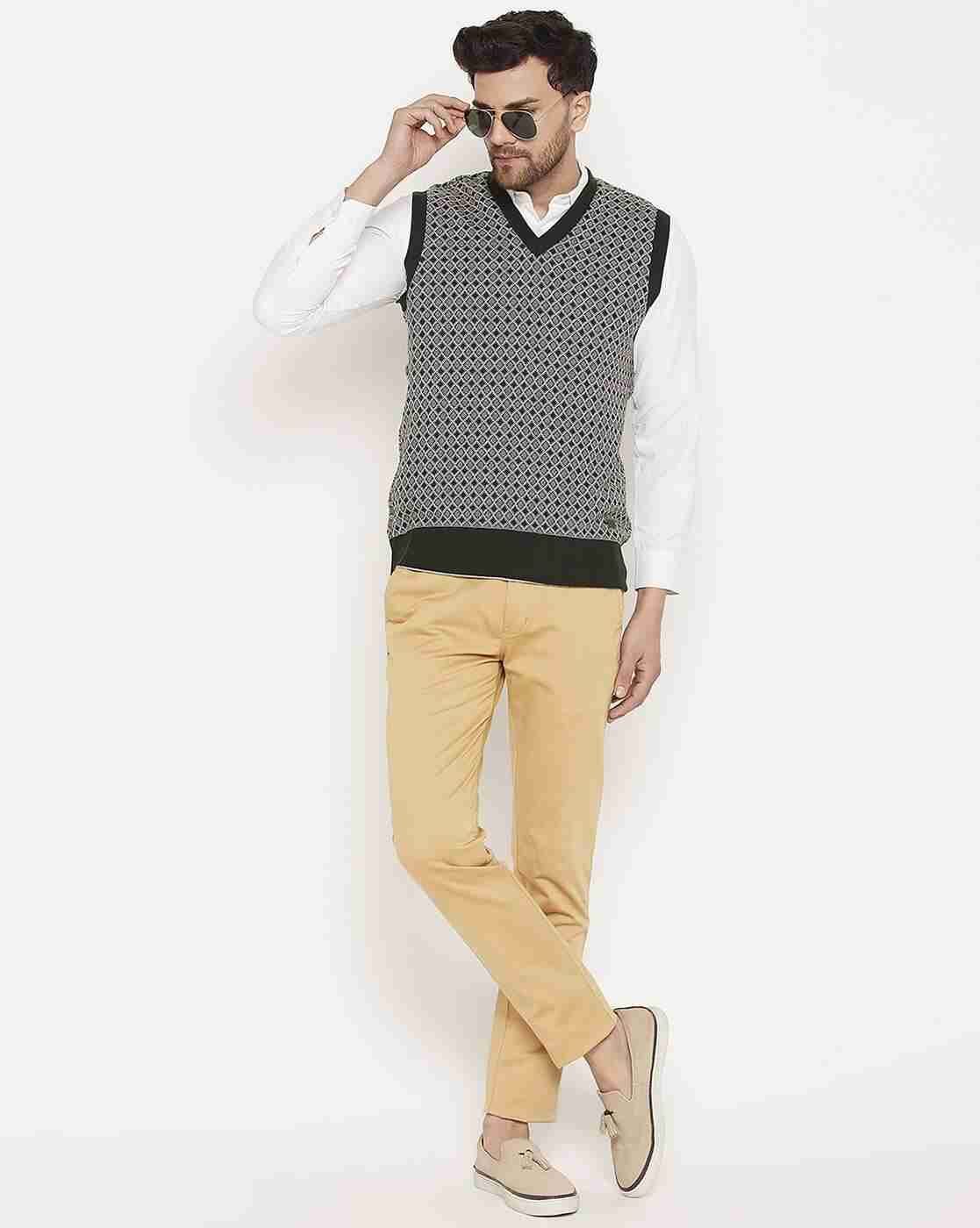 DUKE | Men Geometric Knit Regular Fit Pullover|6