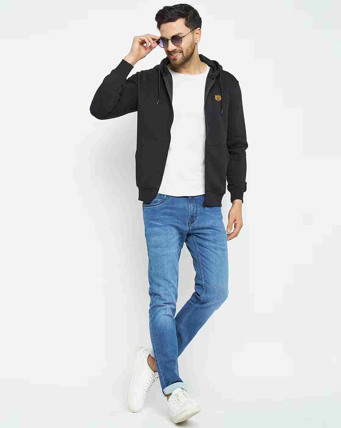 DUKE | Men Slim Fit Hoodie with Split-Kangaroo Pockets|4