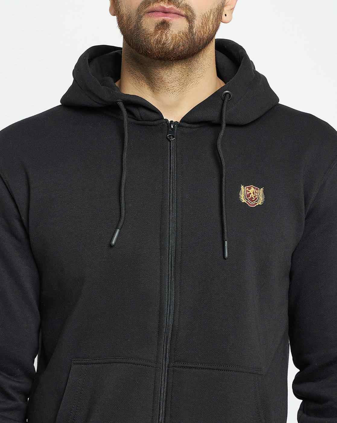 DUKE | Men Slim Fit Hoodie with Split-Kangaroo Pockets|6