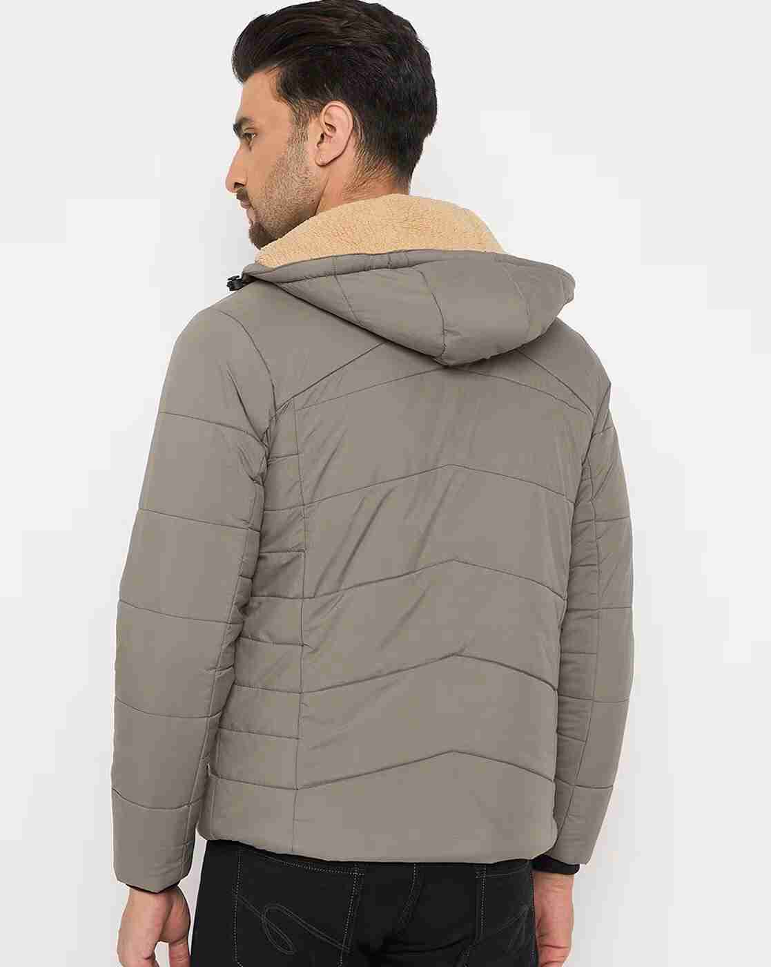 DUKE | Men Regular Fir Zip-Front Puffer Jacket with Detachable Hood|3