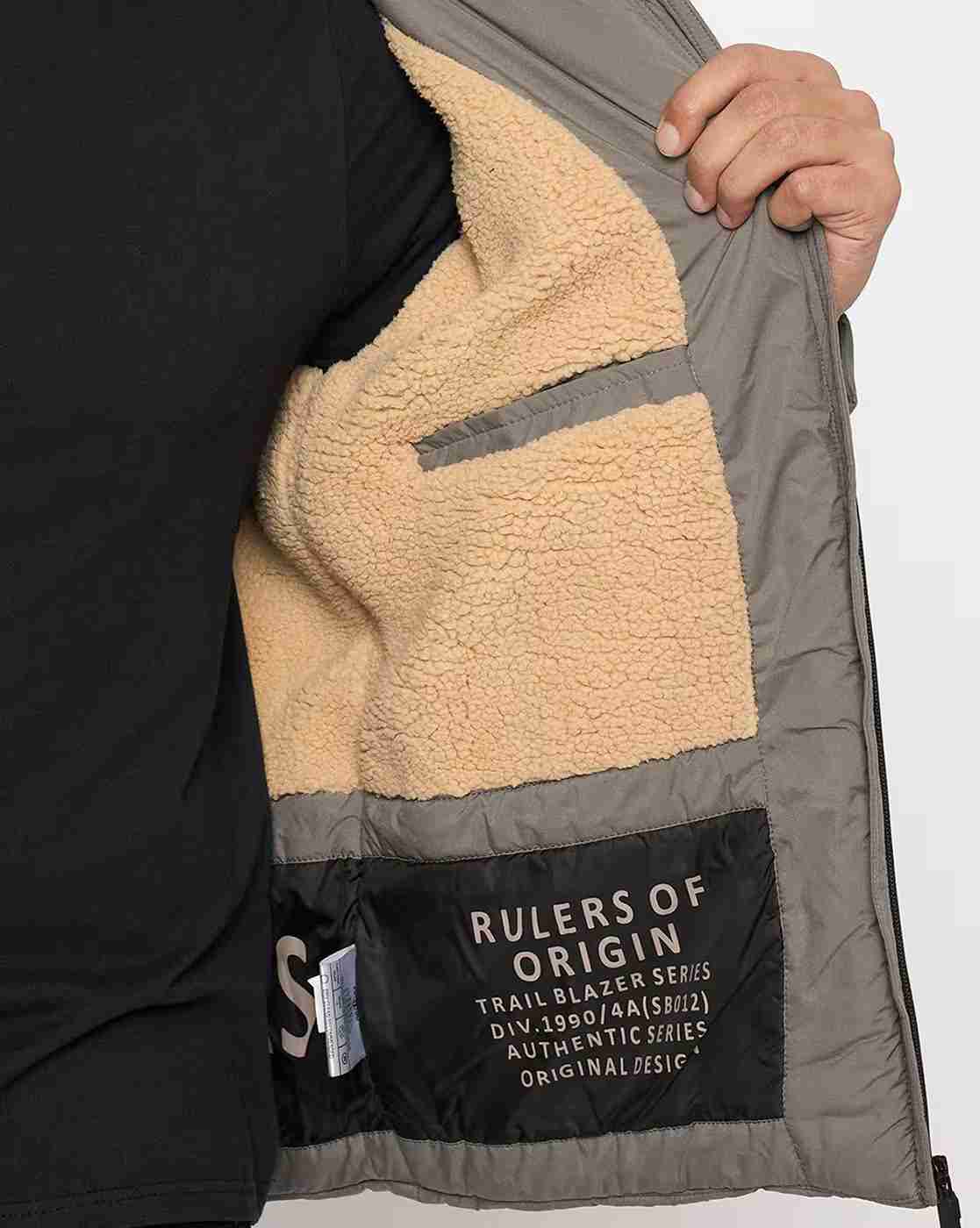 DUKE | Men Regular Fir Zip-Front Puffer Jacket with Detachable Hood|8