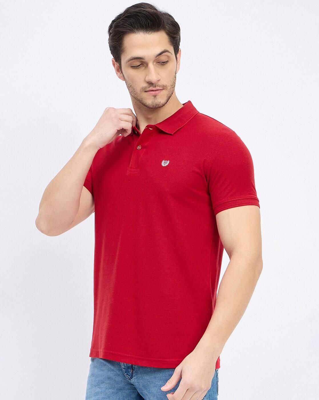 DUKE | Men Slim Fit Polo T-Shirt with Logo Print|1