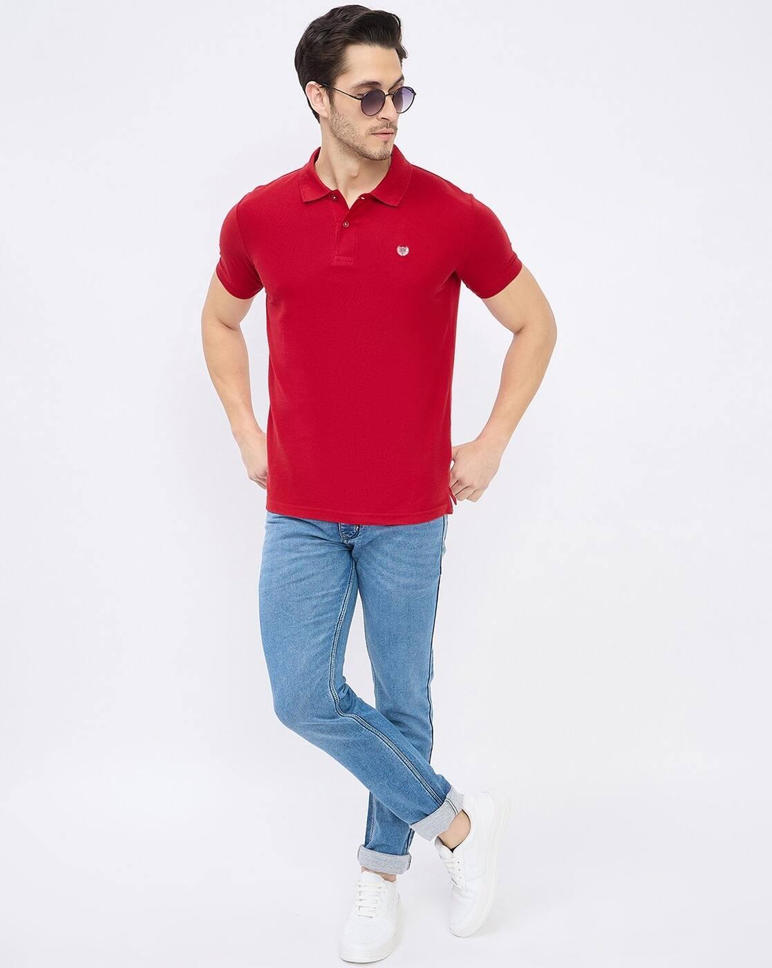 DUKE | Men Slim Fit Polo T-Shirt with Logo Print|4