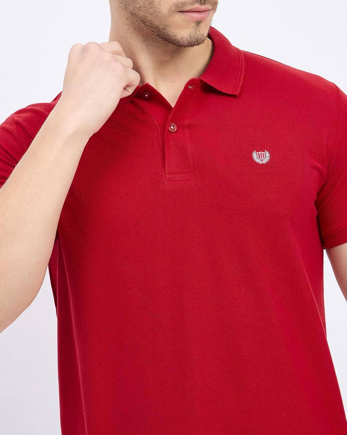 DUKE | Men Slim Fit Polo T-Shirt with Logo Print|5