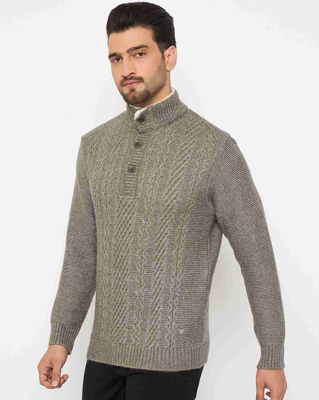 DUKE | Men Cable-Knit Regular Fit Pullover|1