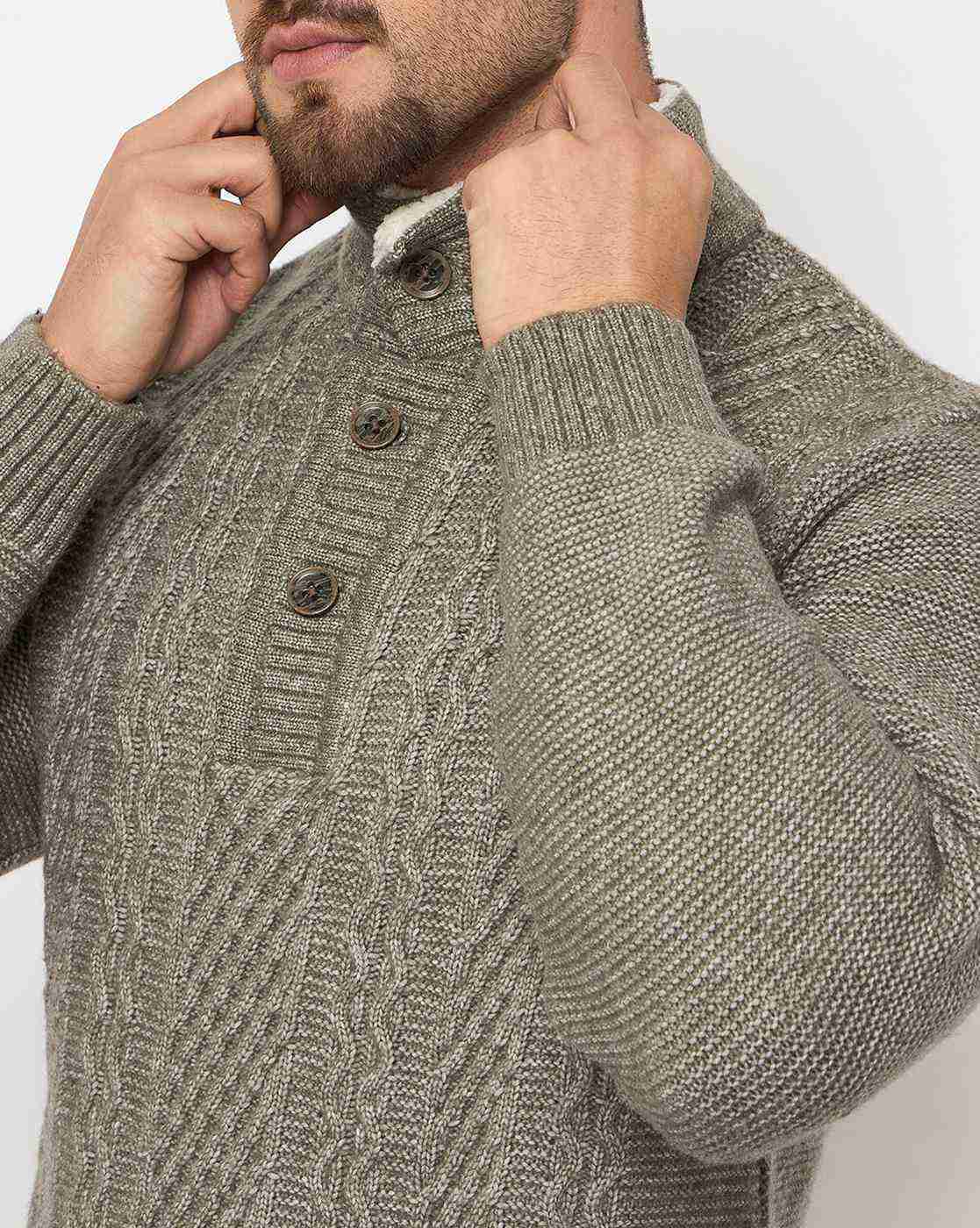 DUKE | Men Cable-Knit Regular Fit Pullover|6