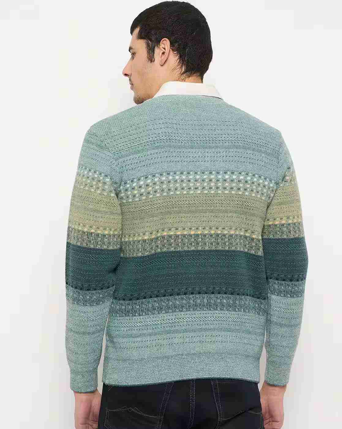 DUKE | Men Ribbed Regular Fit Pullover|3