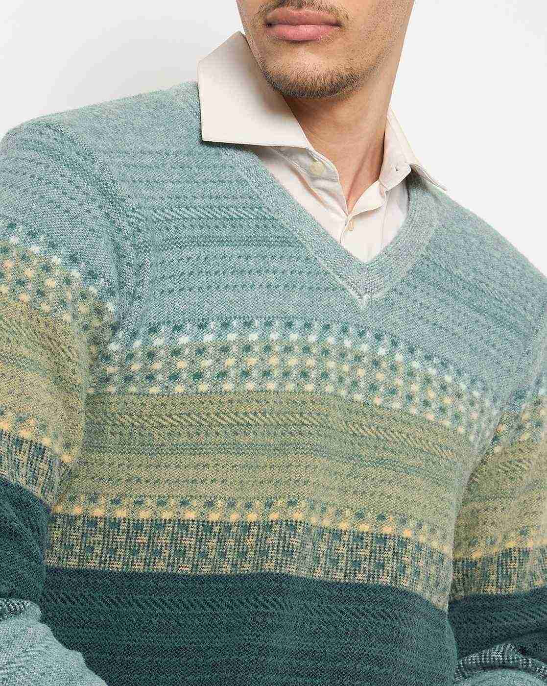 DUKE | Men Ribbed Regular Fit Pullover|6