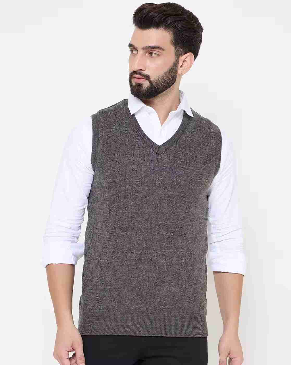 DUKE | Men Knitted Regular Fit Reversible Pullover|1