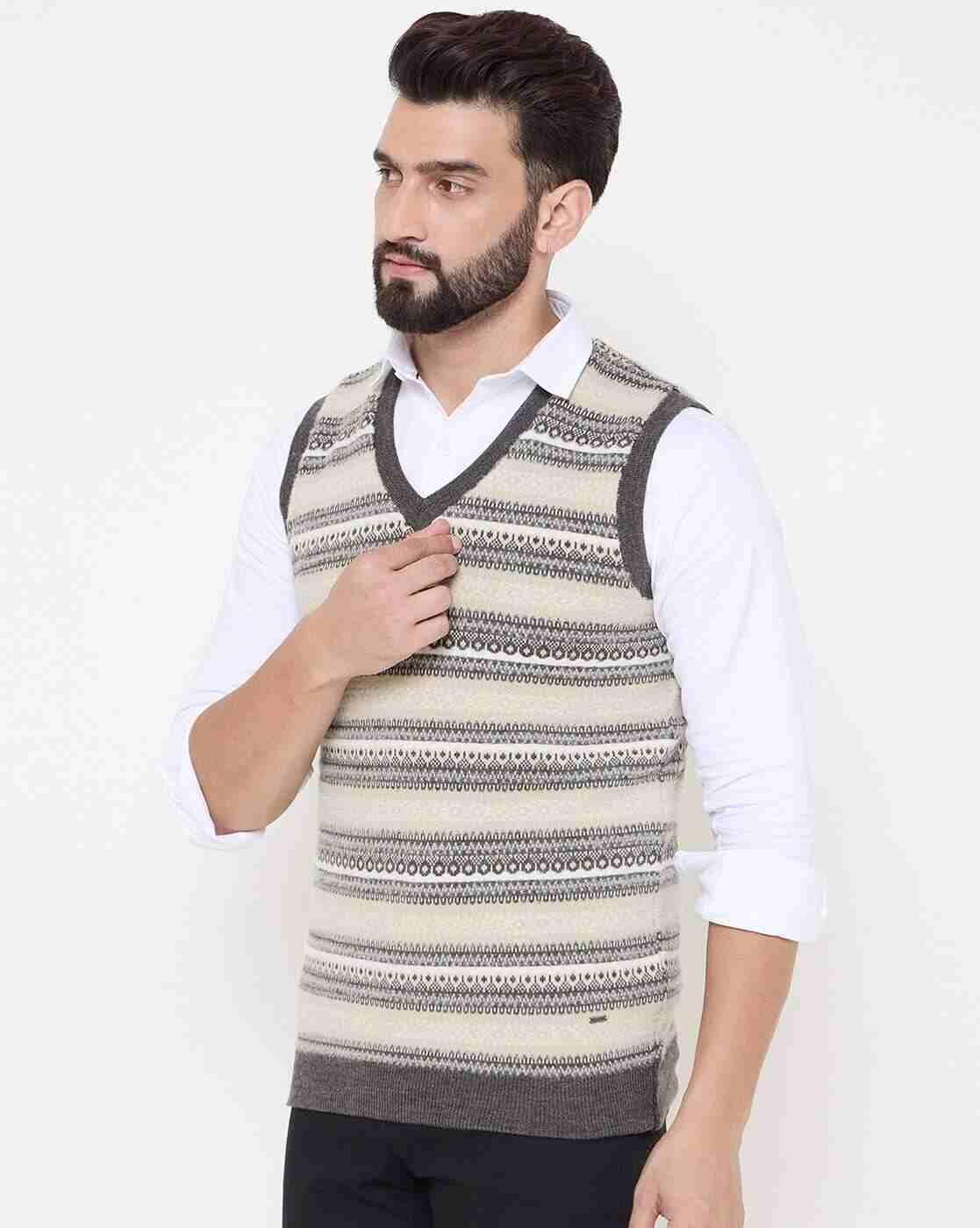 DUKE | Men Knitted Regular Fit Reversible Pullover|2
