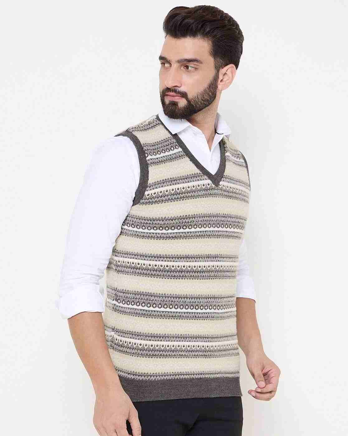 DUKE | Men Knitted Regular Fit Reversible Pullover|3