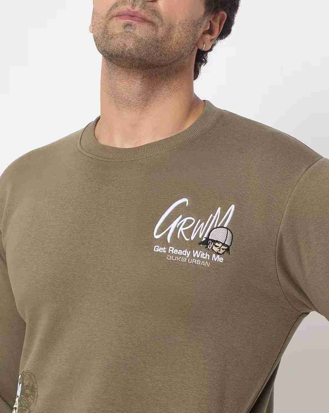 DUKE | Men Typographic Print Regular Fit Sweatshirt|6