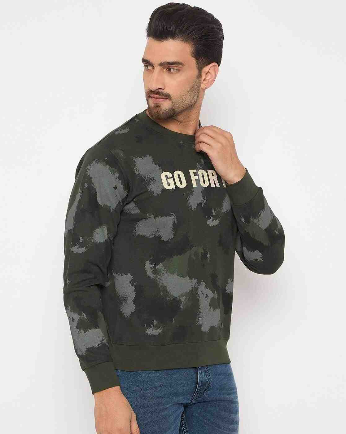 DUKE | Men Typographic Print Regular Fit Pullover|3