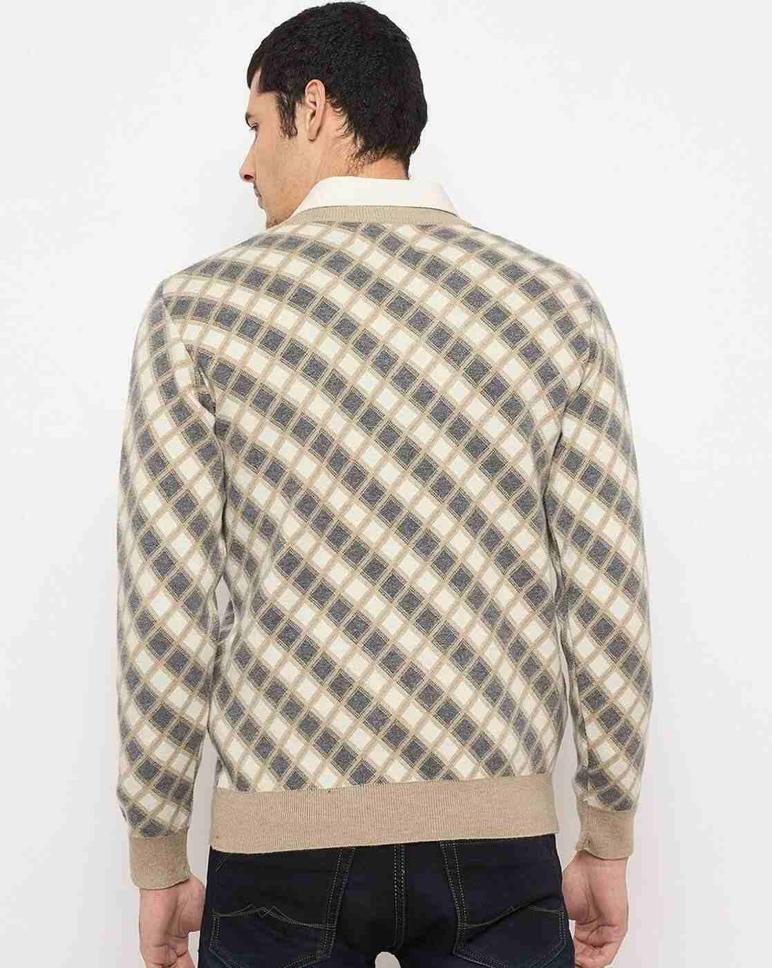 DUKE | Men Checked Regular Fit Pullover|3