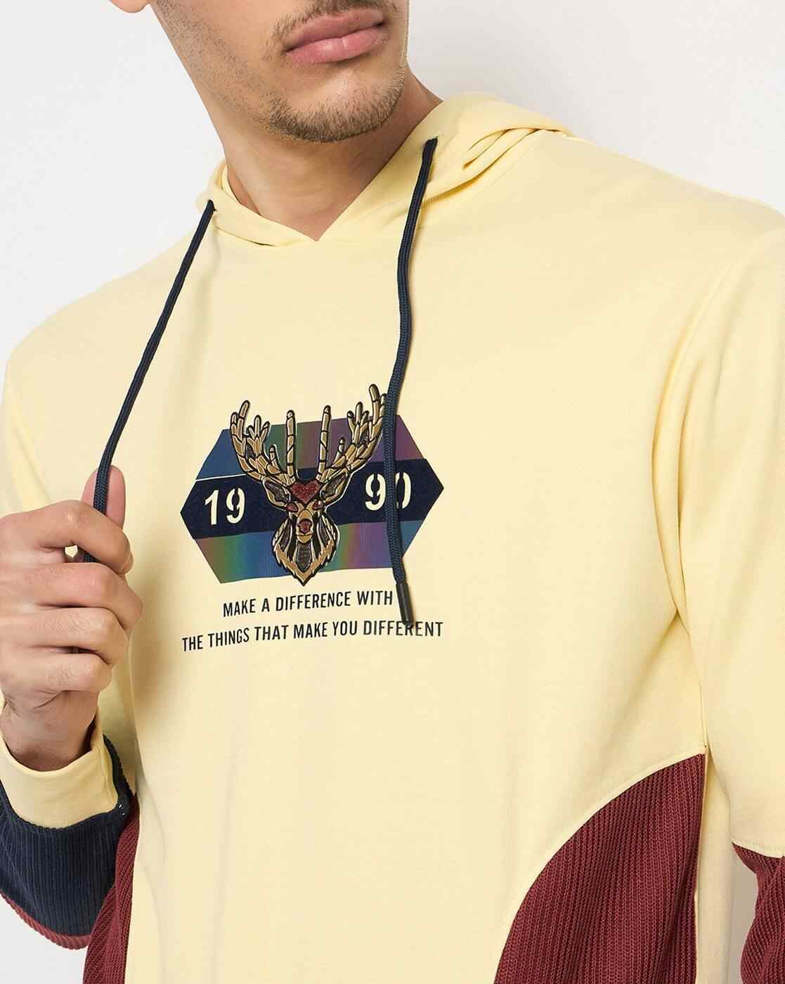 DUKE | Men Graphic Print Regular Fit Hoodie|6