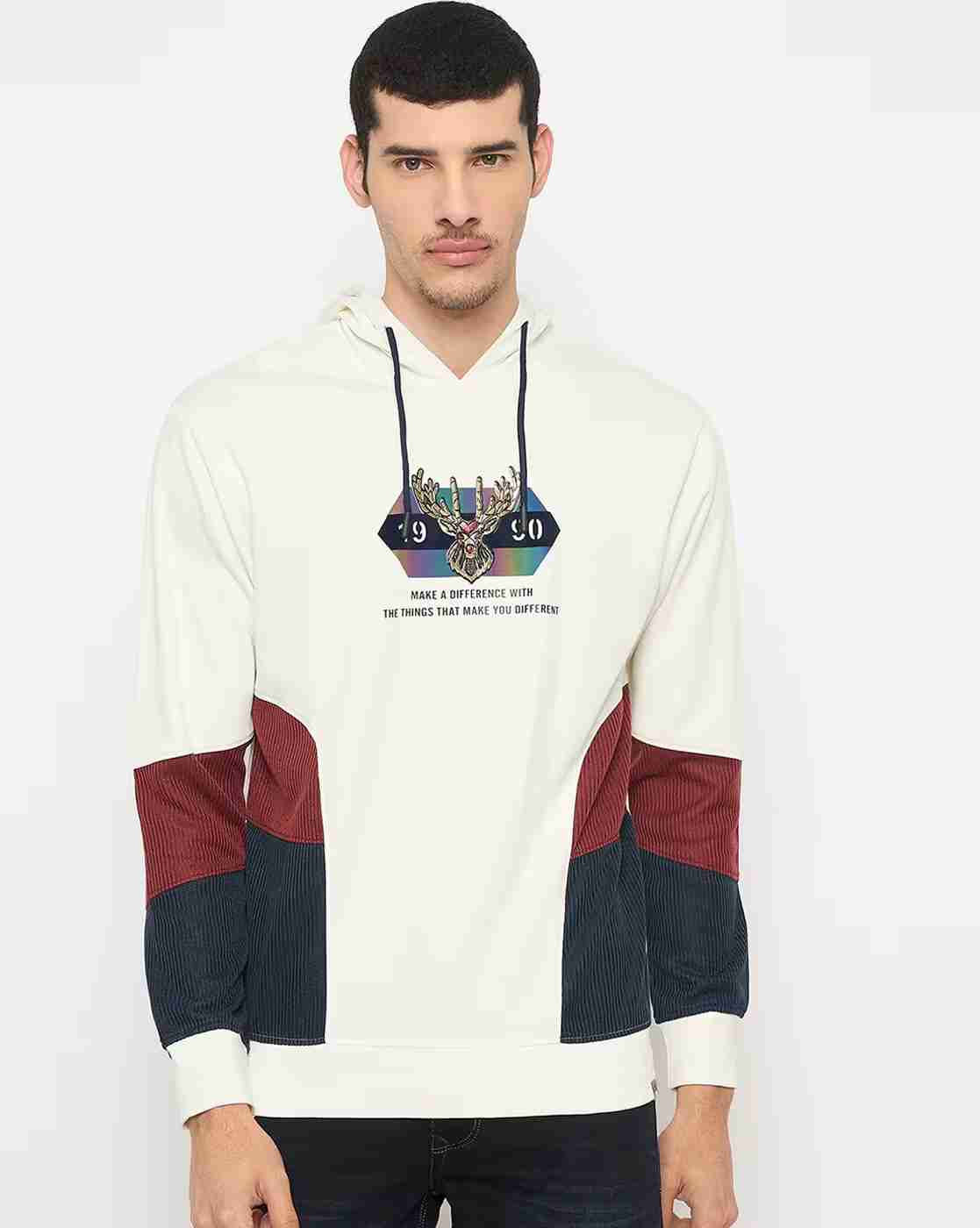 Men Graphic Print Regular Fit Hoodie