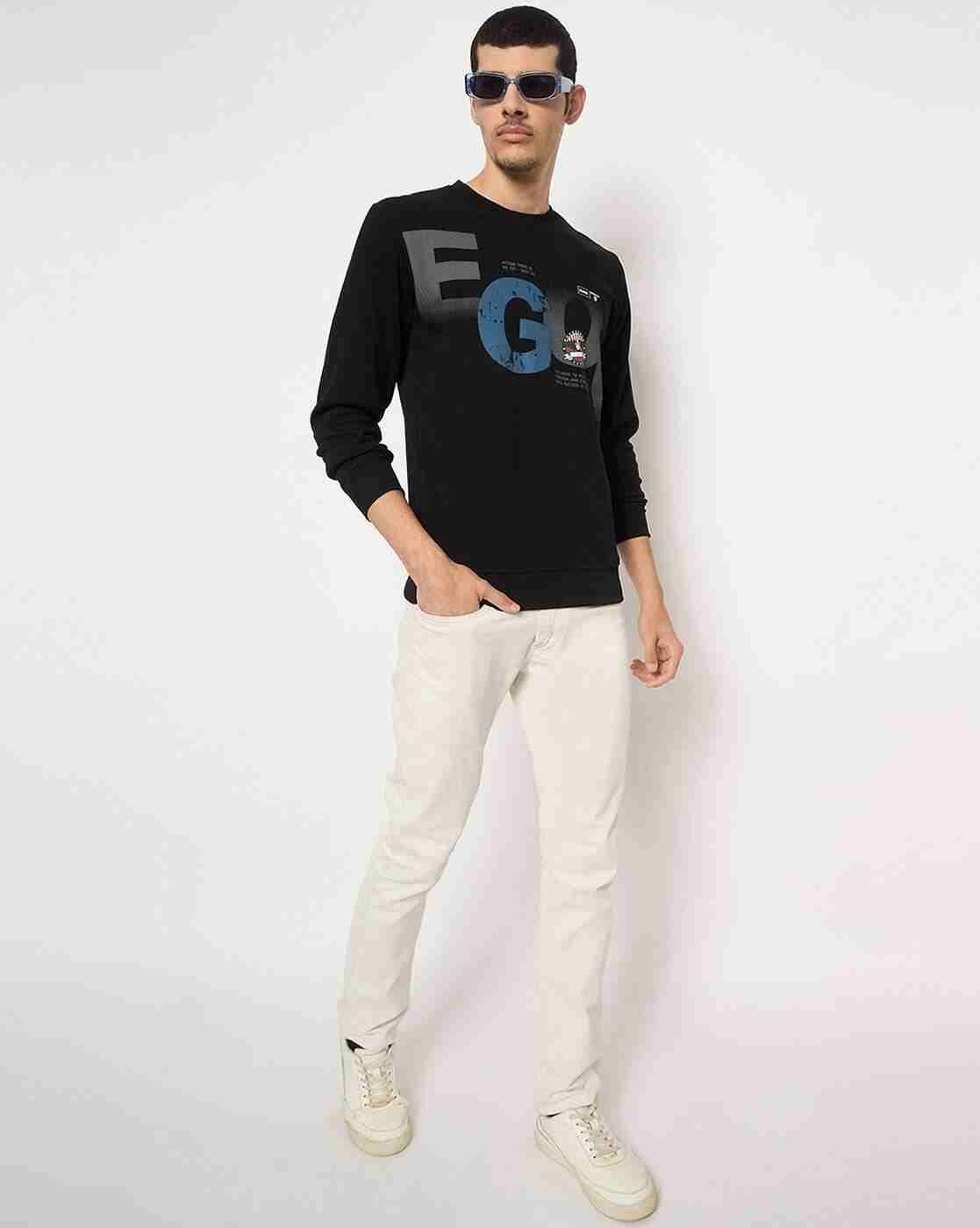 DUKE | Men Typographic Print Regular Fit Crew-Neck Sweatshirt|5