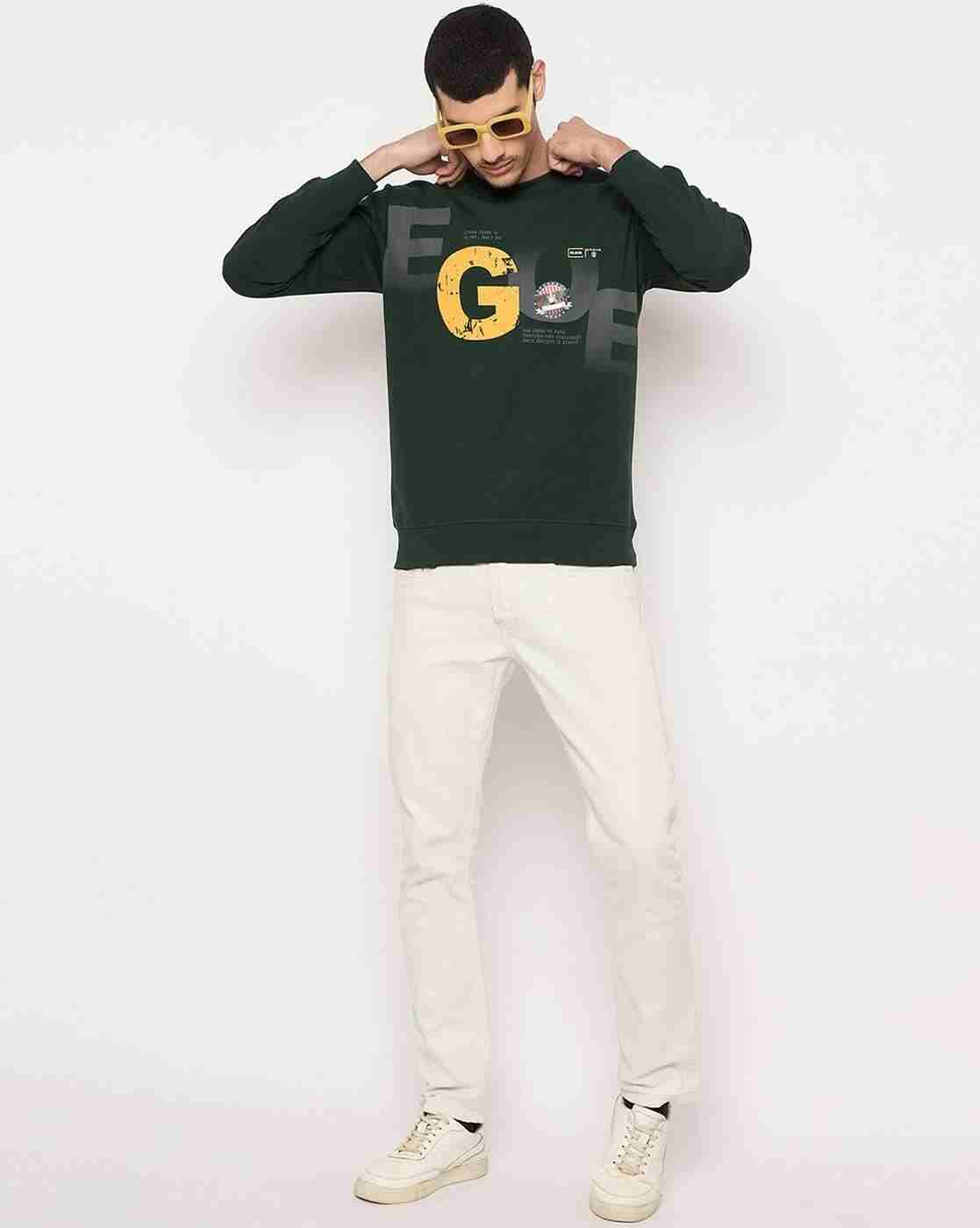DUKE | Men Typographic Print Regular Fit Crew-Neck Sweatshirt|5